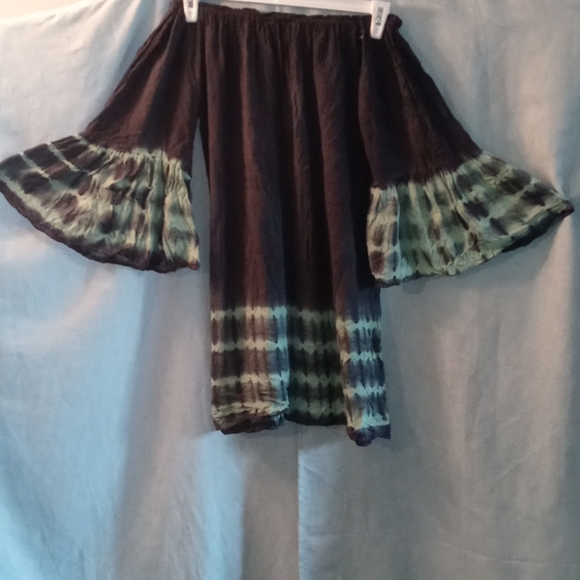 Act Fashion Tie dye swim cover up dress blouse - Picture 1 of 2